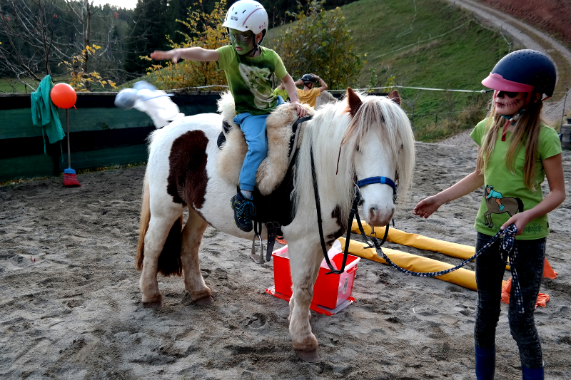 Pferdegestütztes Coaching - Kinder Halloween Angebot: Geisterwurf