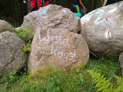 Pferdegestütztes Coaching Breindl: Waldkunst Steine